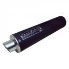 Escapamento Aluminium Redondo Preto - Honda POP100 - 07/10 -